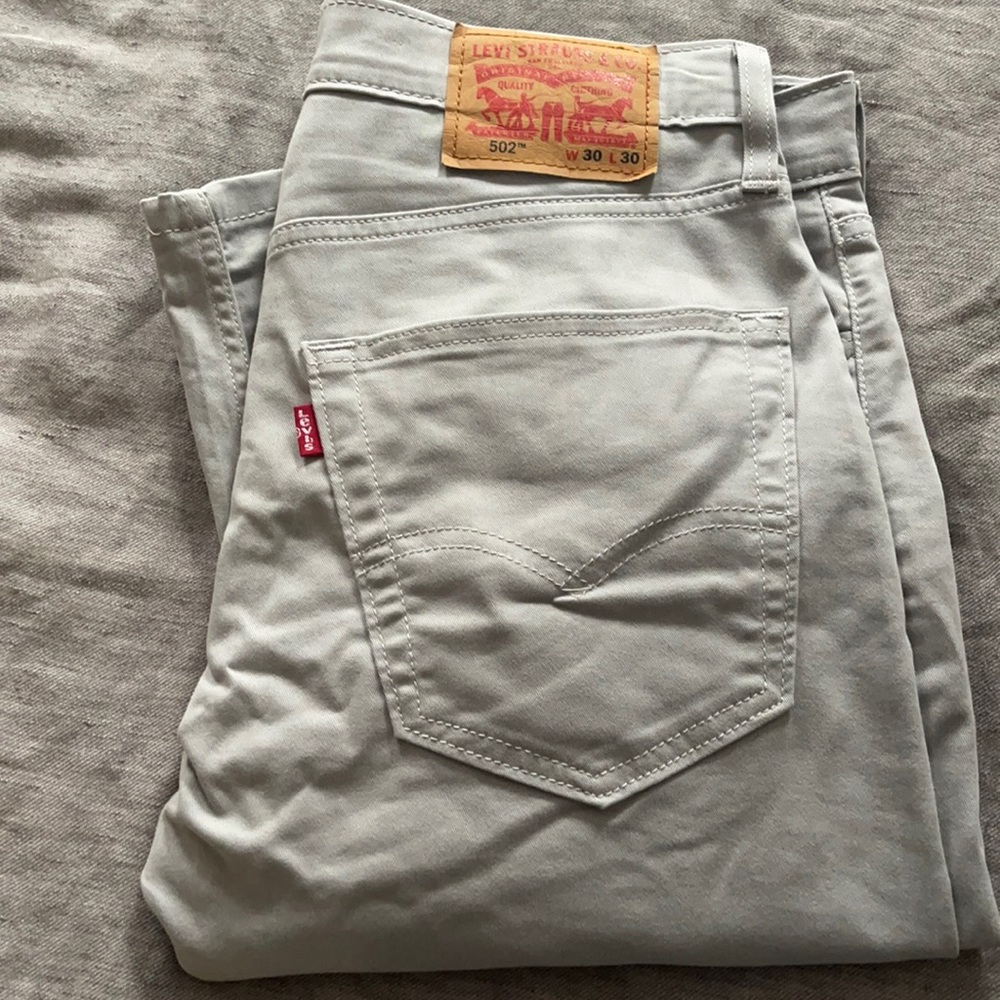 Levi’s 502 light grey 30x30 — like new